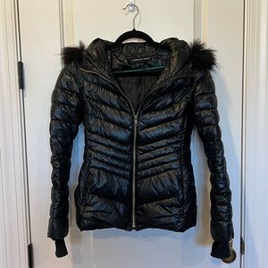 Women’s Andrew Marc Jacket With Fur Hood